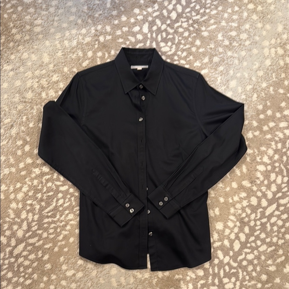 Woman’s  fitted Black Dress Shirt